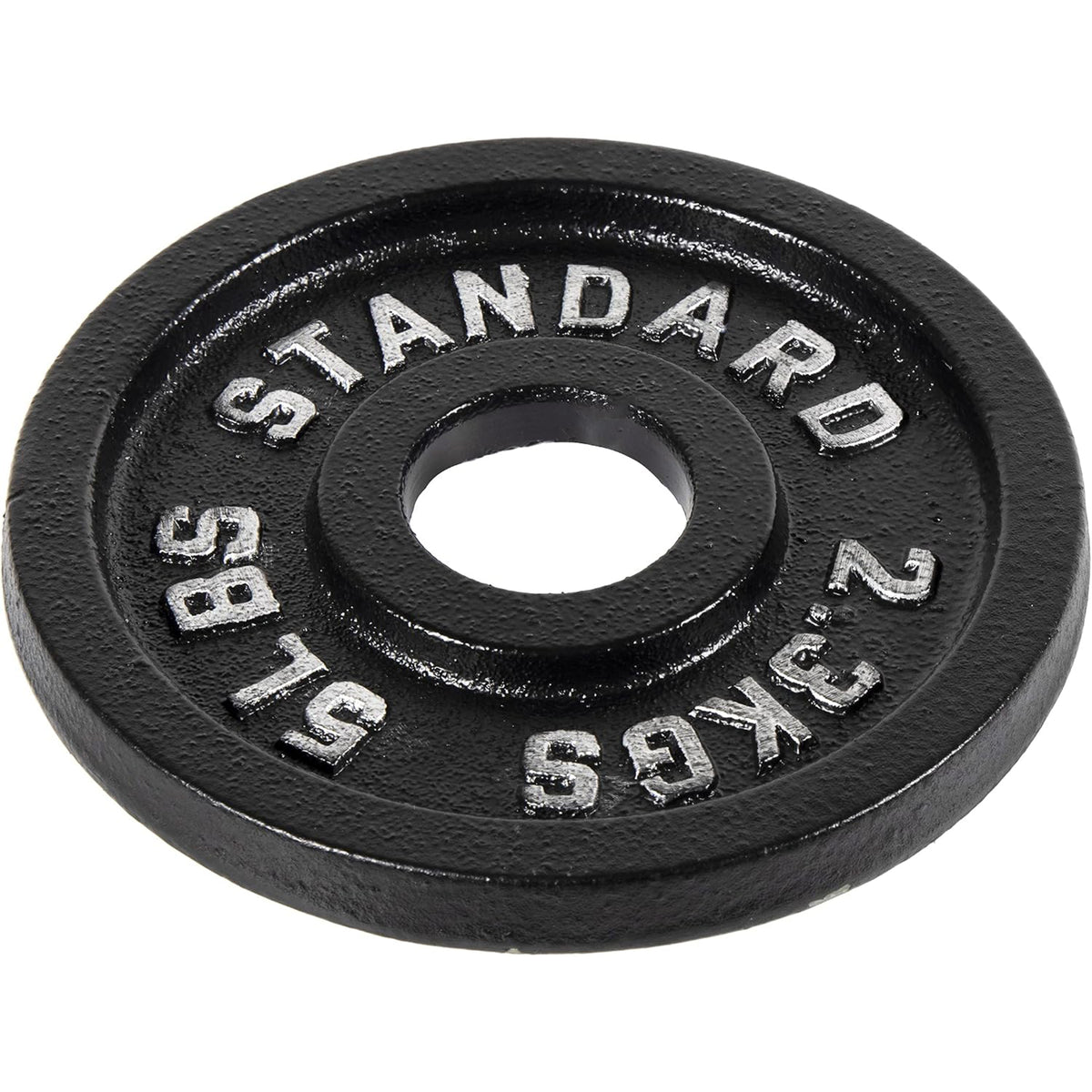 Fitvids 5 lb Cast Iron Grip Weight Plate, Olympic Plate for Strength Training