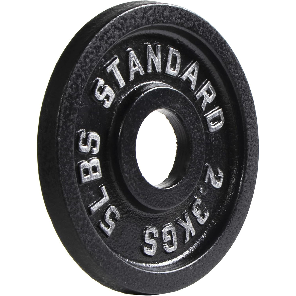 Fitvids 5 lb Cast Iron Grip Weight Plate, Olympic Plate for Strength Training