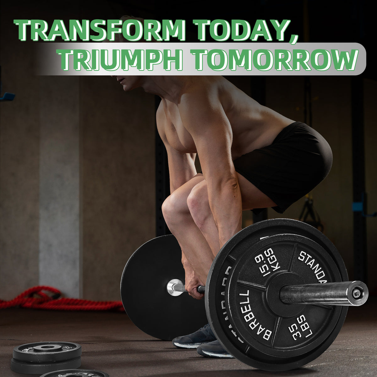 Fitvids 10 lb Cast Iron Grip Weight Plate, Olympic Plate for Strength Training