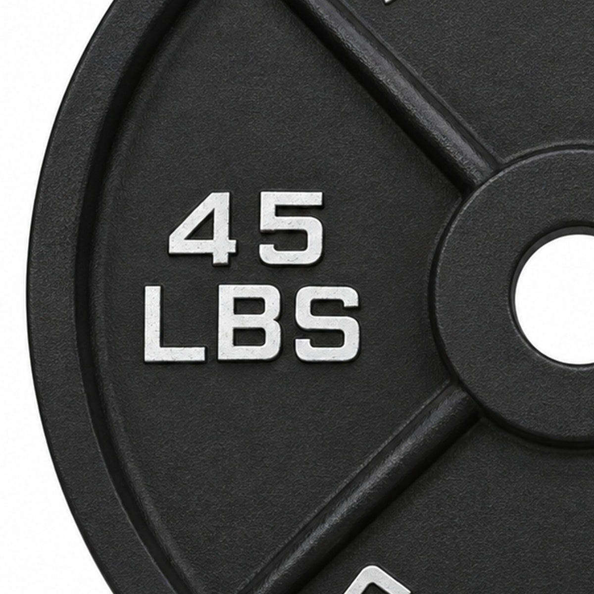 Fitvids 45 lb Cast Iron Grip Weight Plate, Olympic Plate for Strength Training