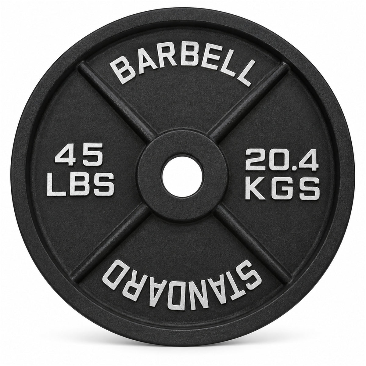 Fitvids 45 lb Cast Iron Grip Weight Plate, Olympic Plate for Strength Training