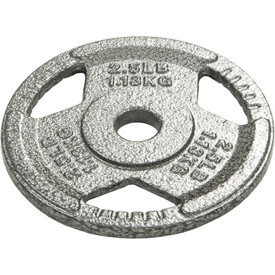 Fitvids 2.5 lb Cast Iron Grip Weight Plate, Set of 4 Olympic Plate for Home Gym