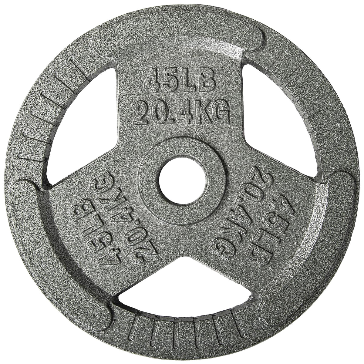 Fitvids 45 lb Cast Iron Grip Weight Plate, Olympic Plate for Strength Training