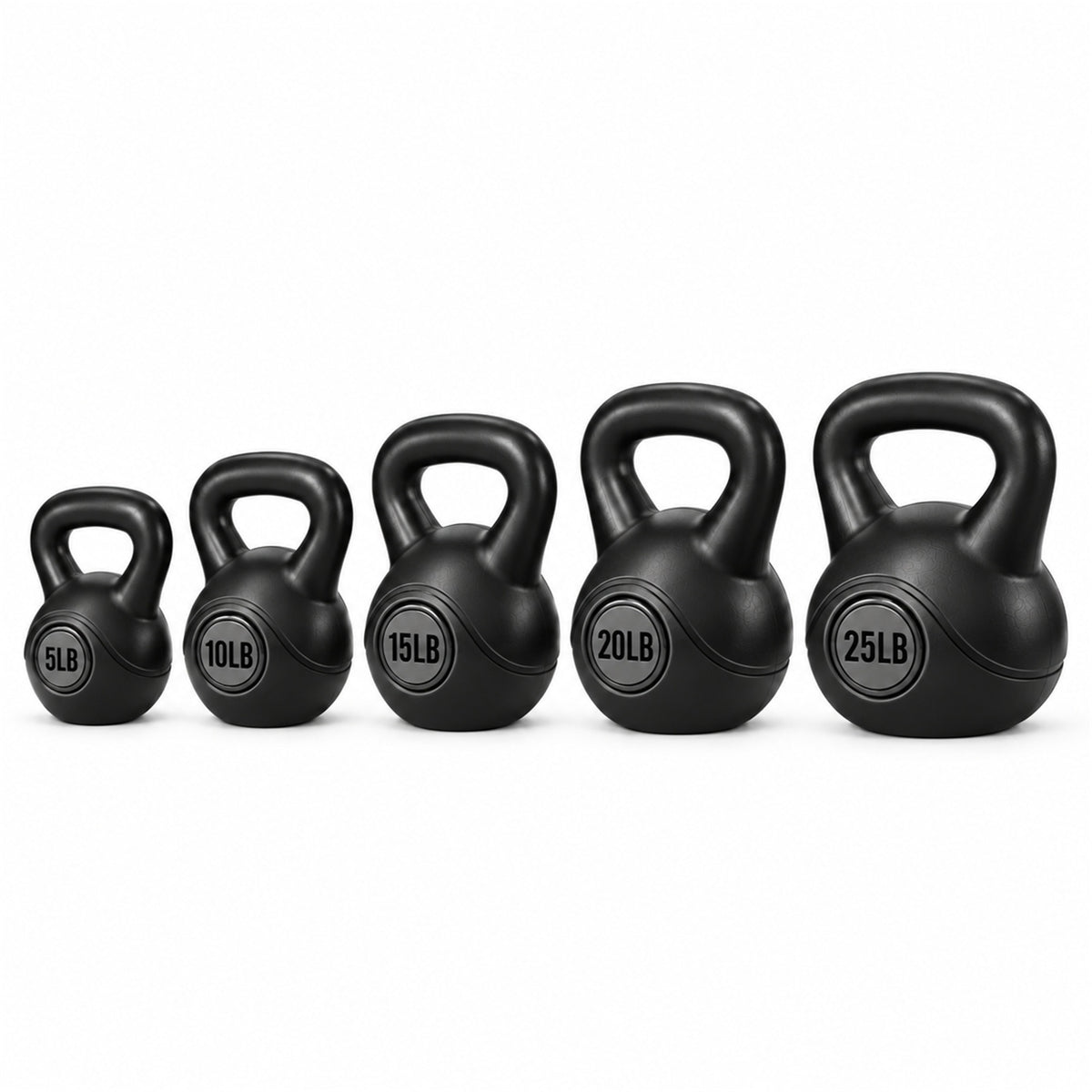 BalanceFrom Cement-Filled Kettlebell Exercise Weights, 5, 10, 15, 20 & 25 lb