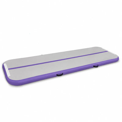 Fitvids 10 Ft Inflatable Gymnastics Mat, Air Track Mat, Electric Pump, Purple