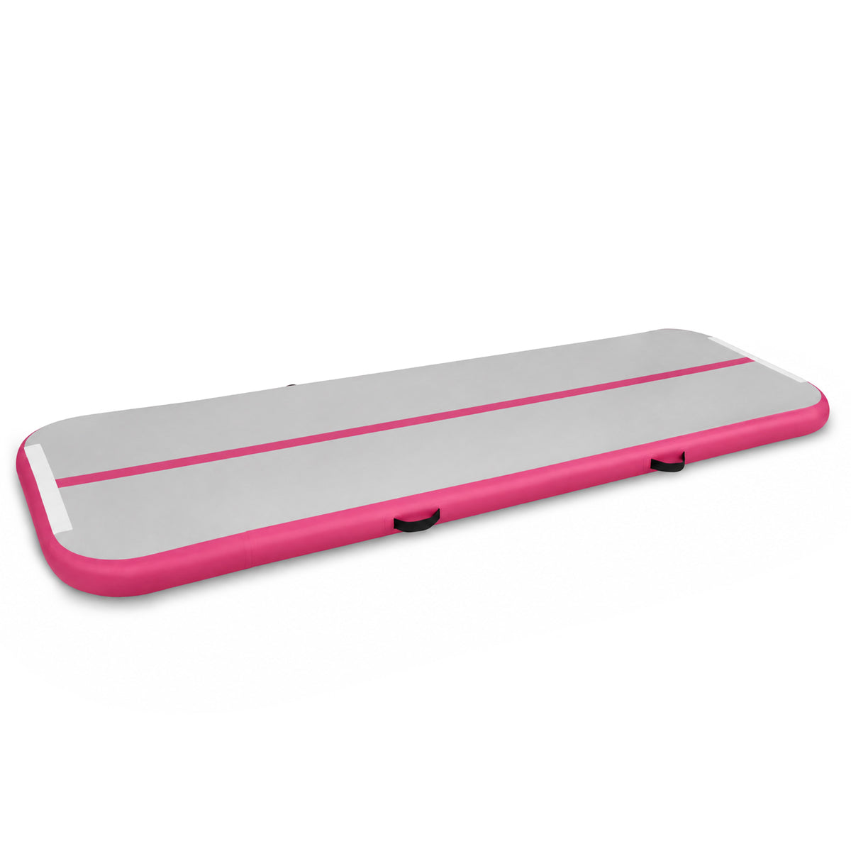 Fitvids 10 Ft Inflatable Gymnastics Mat, Air Track Mat with Electric Pump, Pink
