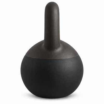 Fitvids Soft Kettlebell Ergonomic Grip, Iron & Sand Filled, 15 Pounds, Black