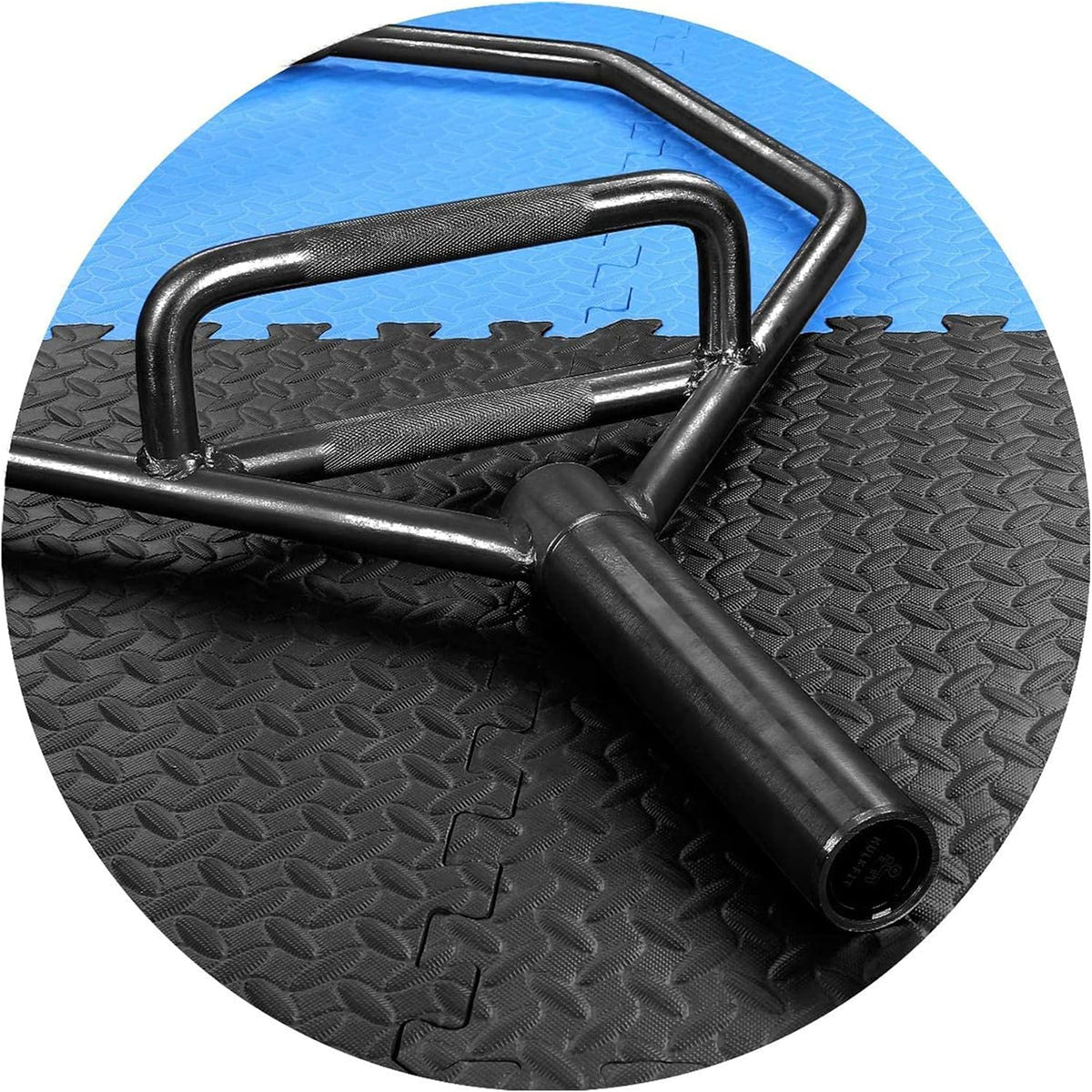BalanceFrom Closed Frame Hex Bar with Knurled Handles and 2-Inch Weight Sleeves
