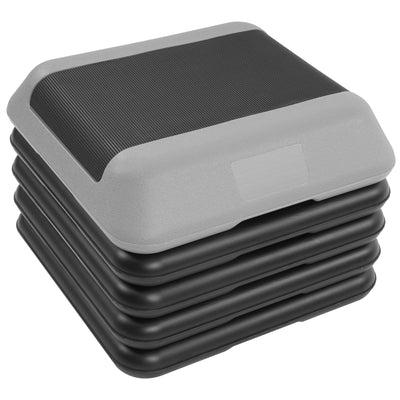 Fitvids Small Aerostep Adjustable Exercise Step Platform with 4 Risers, Black