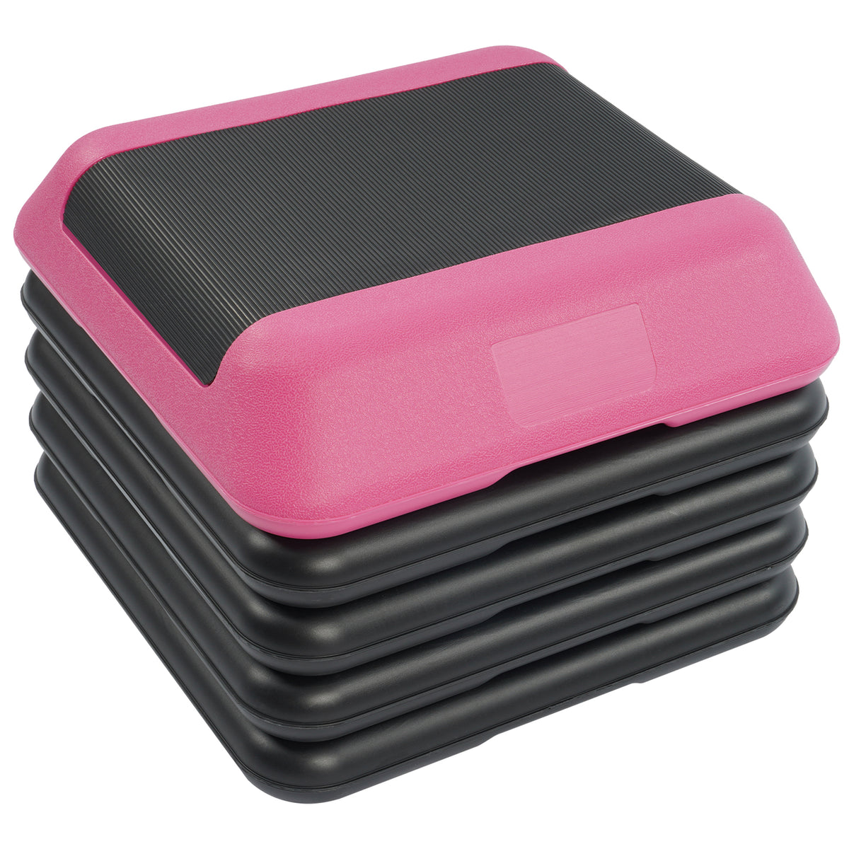 Fitvids Small Aerostep Adjustable Exercise Step Platform with 4 Risers, Black