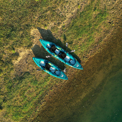 Aqua Marina 10'3" Steam Single Capacity, Lightweight Inflatable Kayak, Blue (Open Box)