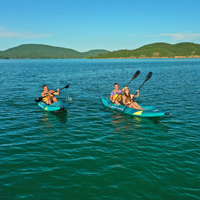 Aqua Marina 10'3" Steam Single Capacity, Lightweight Inflatable Kayak, Blue (Open Box)