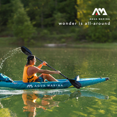 Aqua Marina 10'3" Steam Single Capacity, Lightweight Inflatable Kayak, Blue (Open Box)