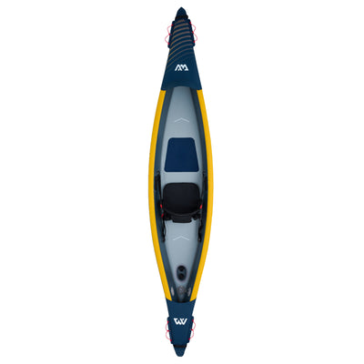 Aqua Marina 12'4'' Single Seat Inflatable Recreational Kayak w Accessories(Used)