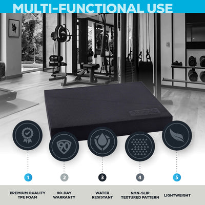 Bosu Balance Pad, Exercise Mat for Improved Balance, Gymnastics, Yoga & Pilates - VMInnovations