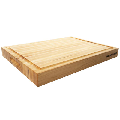 WoodForChef 24-Inch Classic Maple Reversible Cutting Board w Juice Groove (Used)