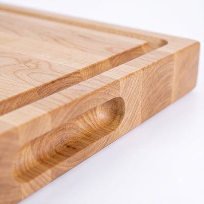 WoodForChef 16-Inch Classic Cherry Reversible Cutting Board with Juice Groove