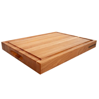 WoodForChef 16-Inch Classic Cherry Reversible Cutting Board with Juice Groove