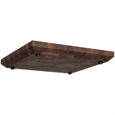 WoodForChef Heritage Walnut End Grain Cutting Board with Feet and Mineral Oil