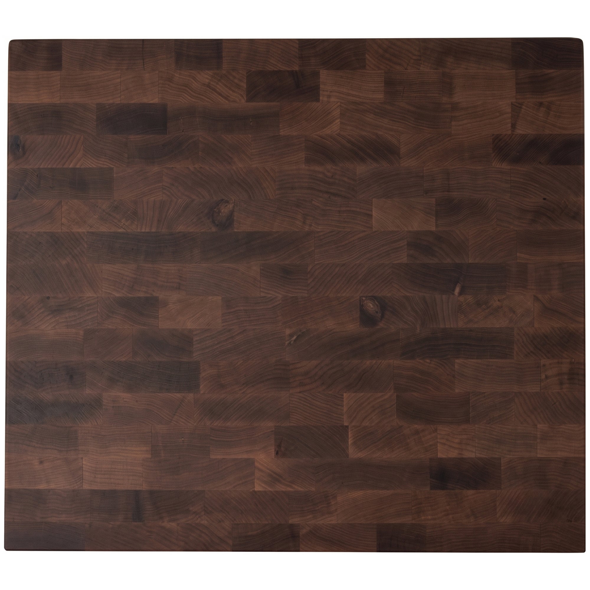 WoodForChef Heritage Walnut End Grain Cutting Board with Feet and Mineral Oil
