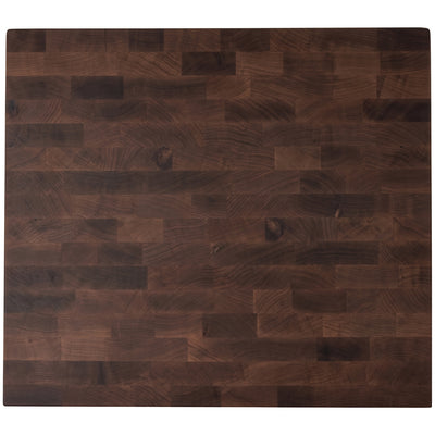 WoodForChef Heritage Walnut End Grain Cutting Board with Feet and Mineral Oil