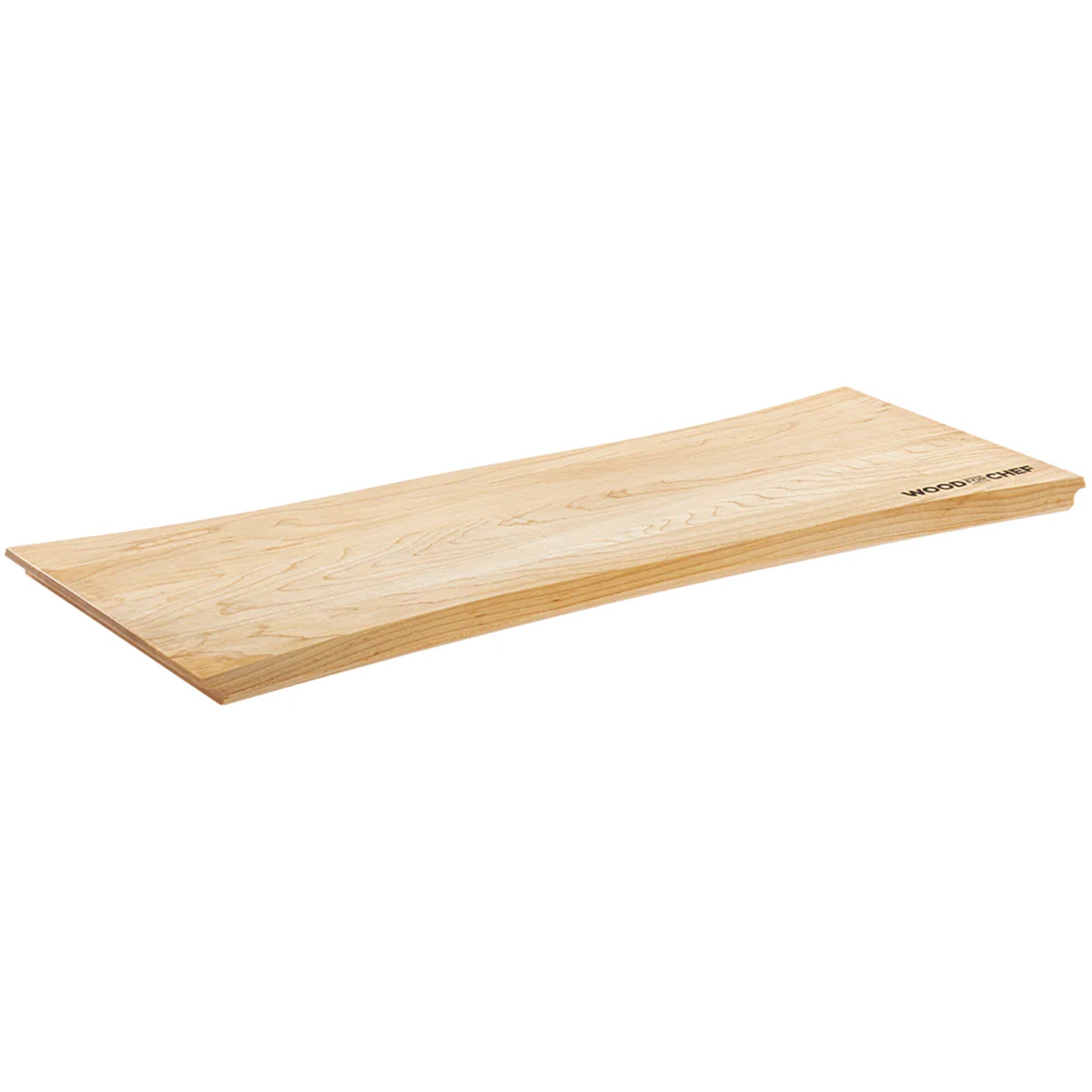 WoodForChef Maple Live Edge Hardwood Charcuterie Board, 24 x 9 Inches