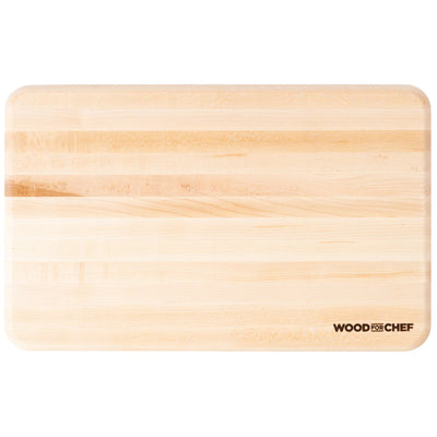 WoodForChef Mizu Maple Edge Grain Cutting Board for Kitchen, 16" x 10" x 1.10" (Open Box)