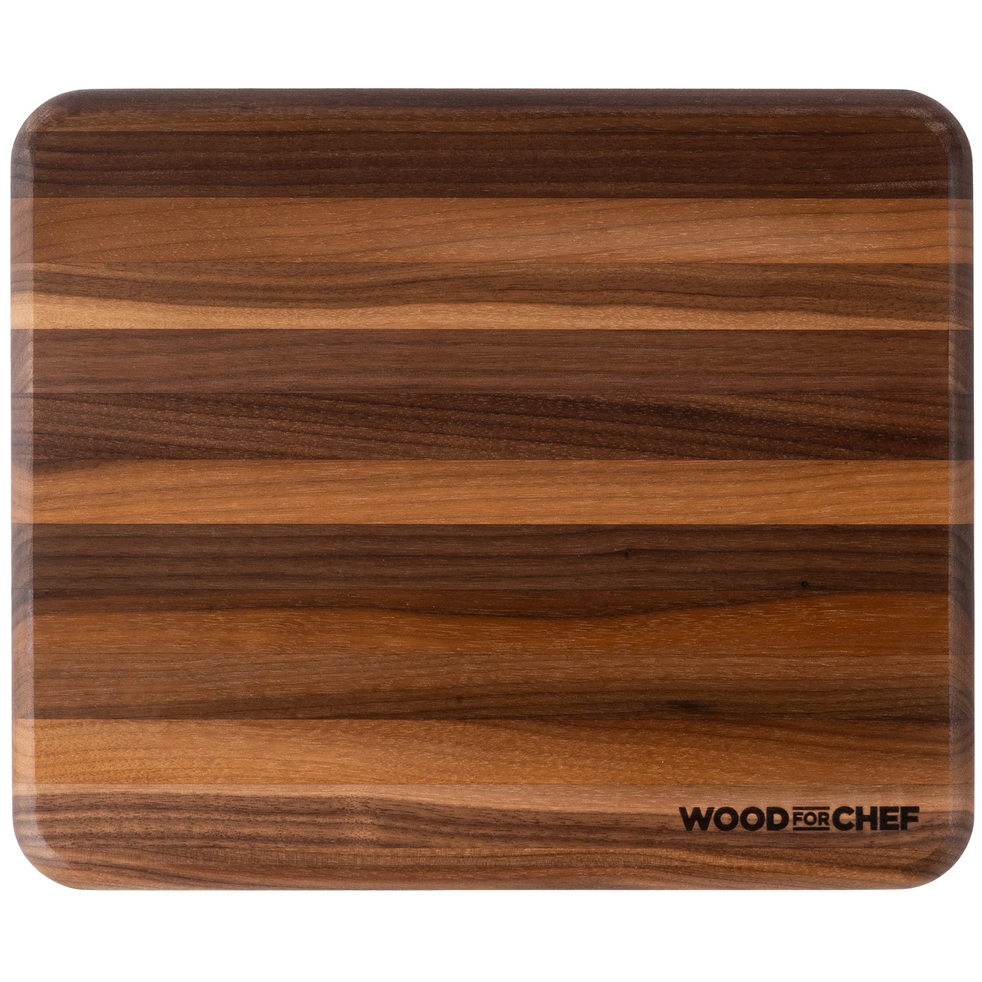 WoodForChef Mizu Walnut Egde Grain Cutting Board for Kitchen, 12" x 10" x 1.10"