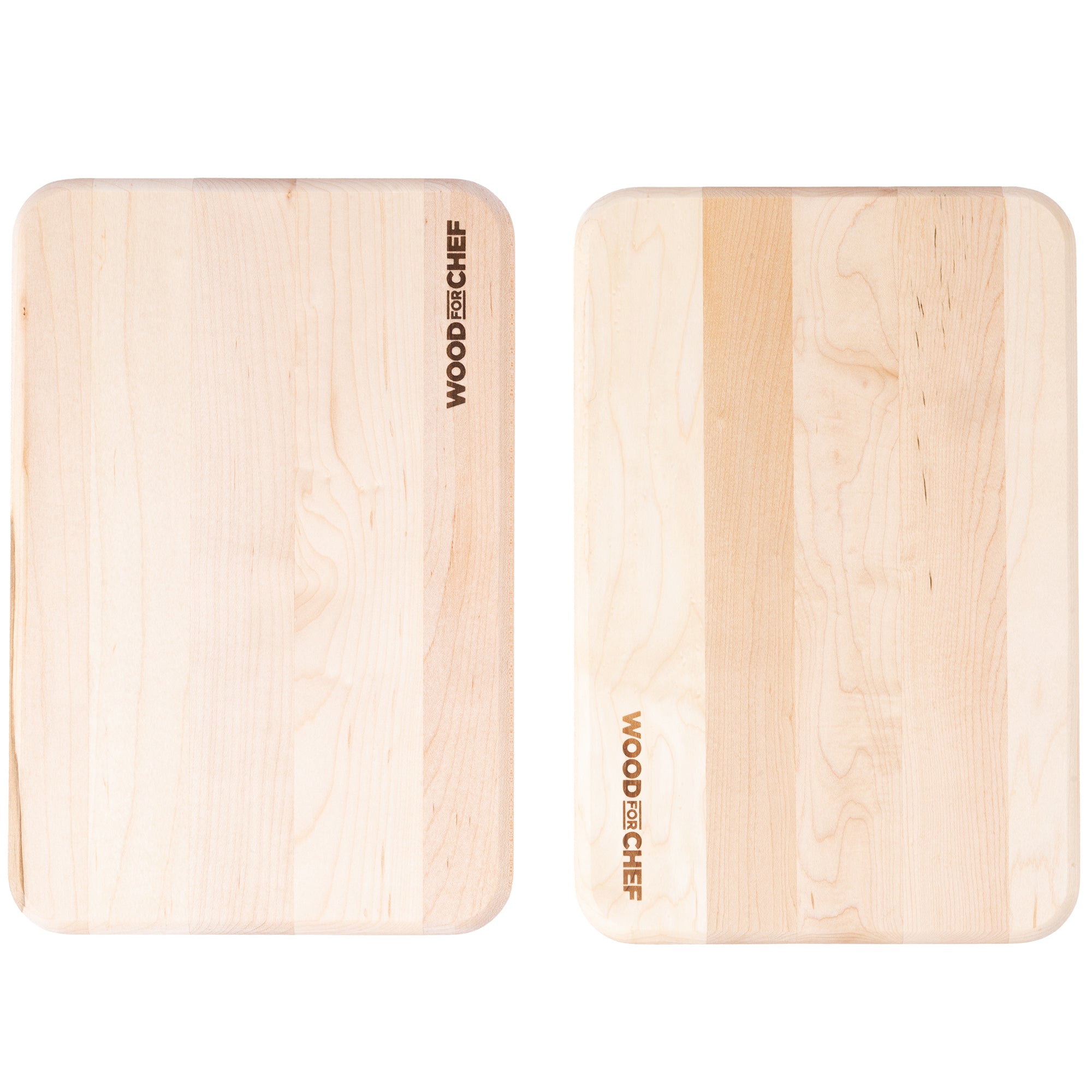 WoodFor Chef Mizu 3-Piece Maple Cutting Board Set, Edge Grain Kitchen Blocks