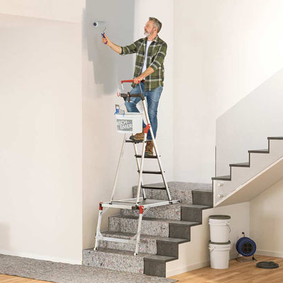 Hailo TP2 Pro Staircase Platform for Step Stools & Ladders, 330 lbs Capacity