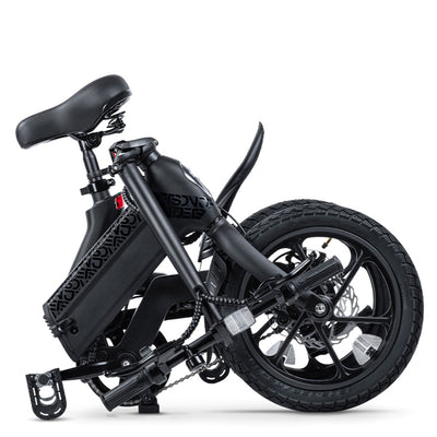 Jetson Haze Foldable Electric Bike with Twist Throttle and 16" Tires, Black