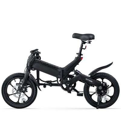 Jetson Haze Foldable Electric Bike with Twist Throttle and 16" Tires, Black