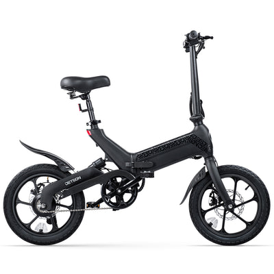 Jetson Haze Foldable Electric Bike with Twist Throttle and 16" Tires, Black