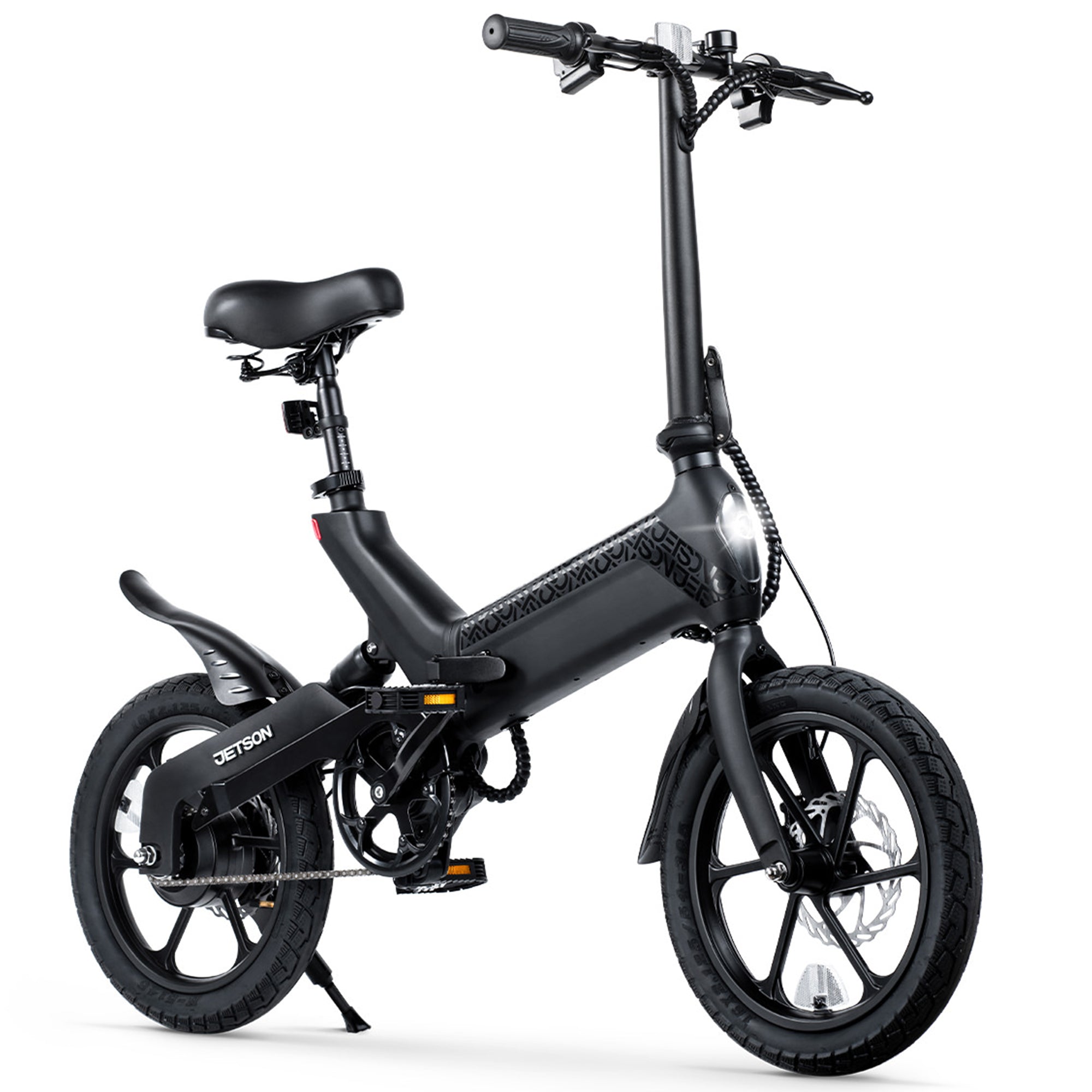 Jetson Haze Foldable Electric Bike with Twist Throttle and 16" Tires, Black