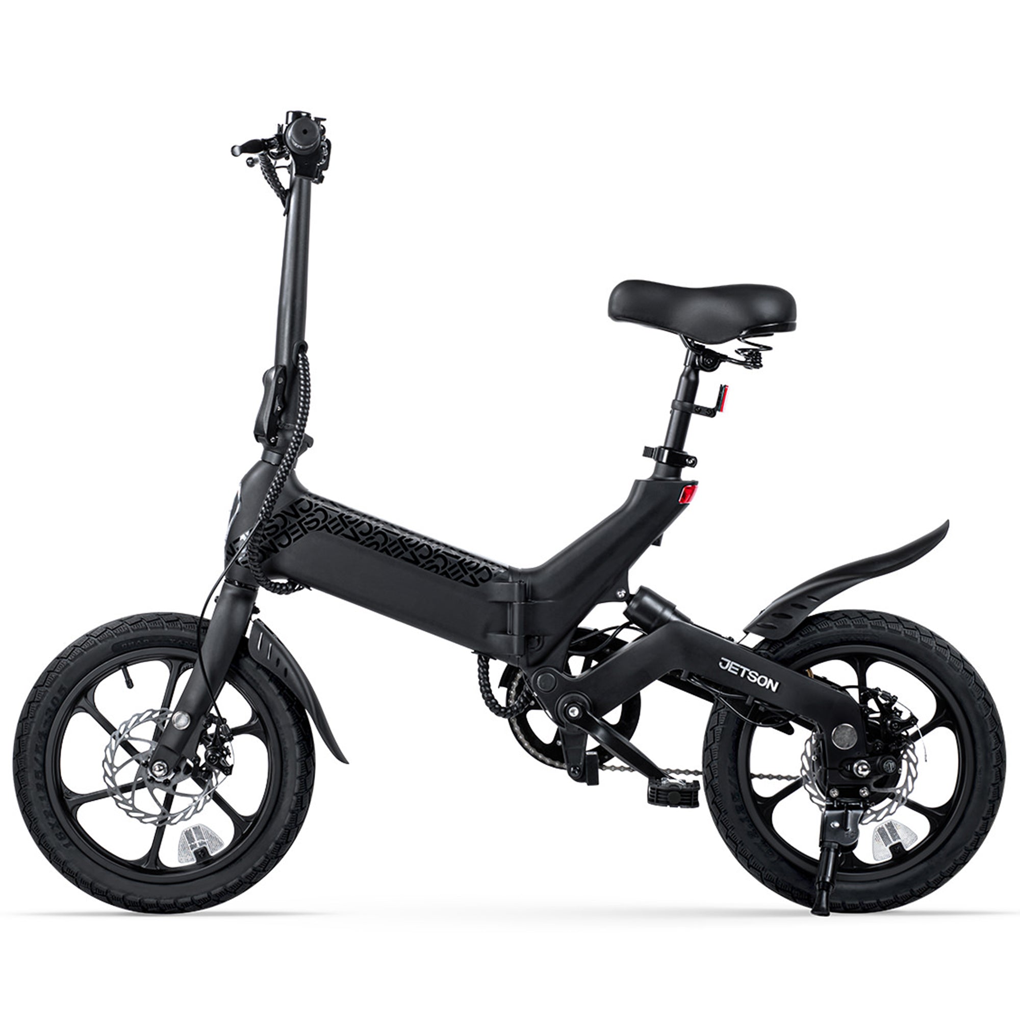 Jetson Haze Foldable Electric Bike with Twist Throttle and 16" Tires, Black