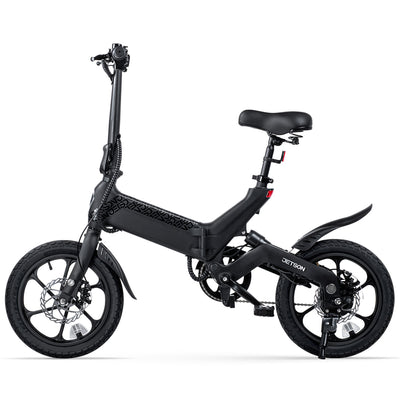 Jetson Haze Foldable Electric Bike with Twist Throttle and 16" Tires, Black