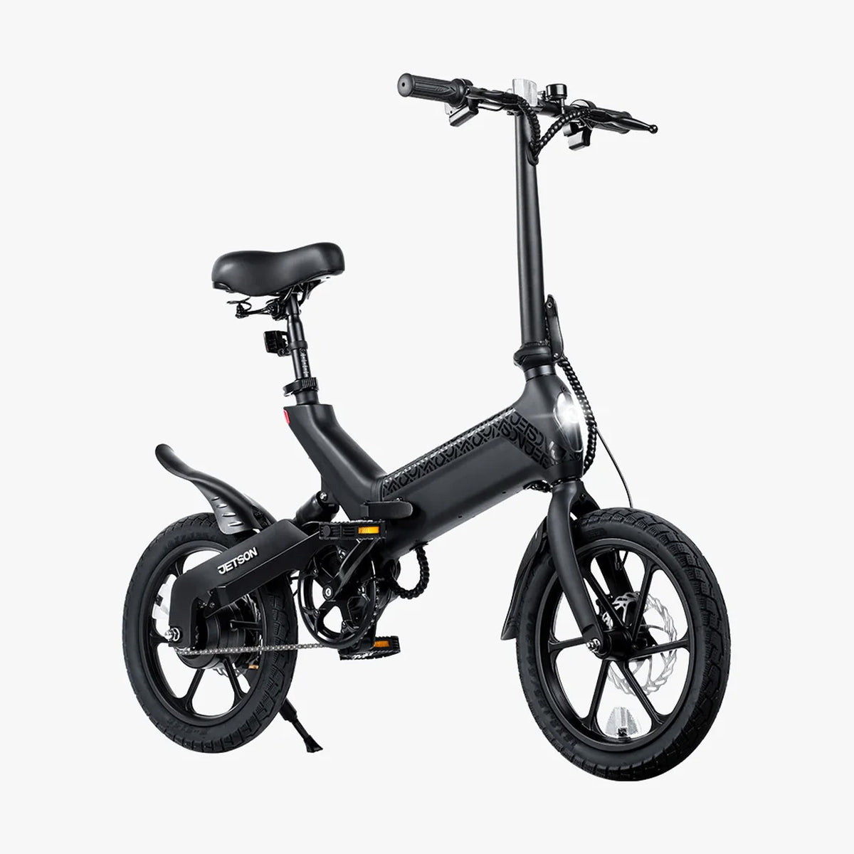Jetson Haze Foldable Electric Bike with Twist Throttle and 16" Tires, Black - VMInnovations
