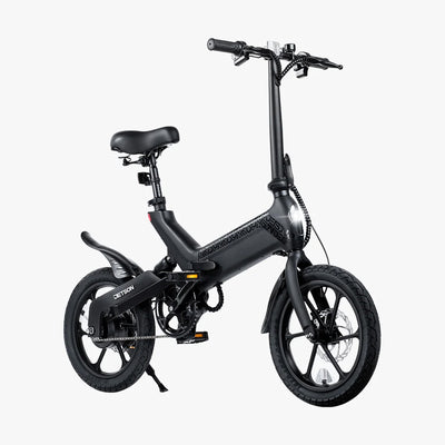 Jetson Haze Foldable Electric Bike with Twist Throttle and 16" Tires, Black - VMInnovations