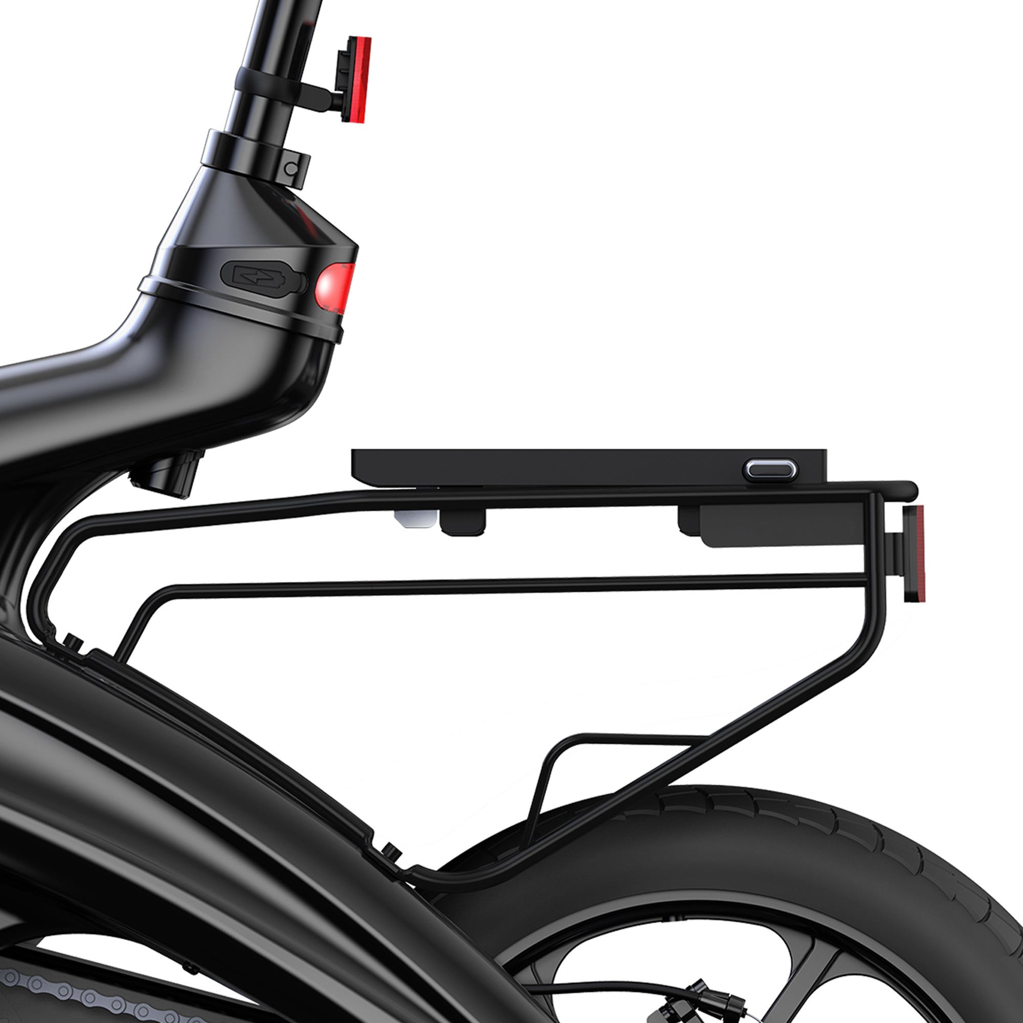 Jetson OTG Elite Portable Folding Electric Bike with Pneumatic 16" Tires, Black