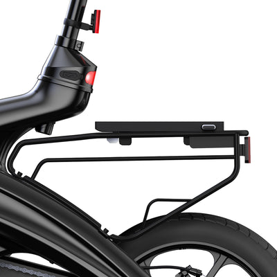 Jetson OTG Elite Portable Folding Electric Bike with Pneumatic 16" Tires, Black