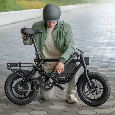 Jetson Atlas Pro Fat Tire Electric Bike with 14" Tires and 15.5 MPH Top Speed