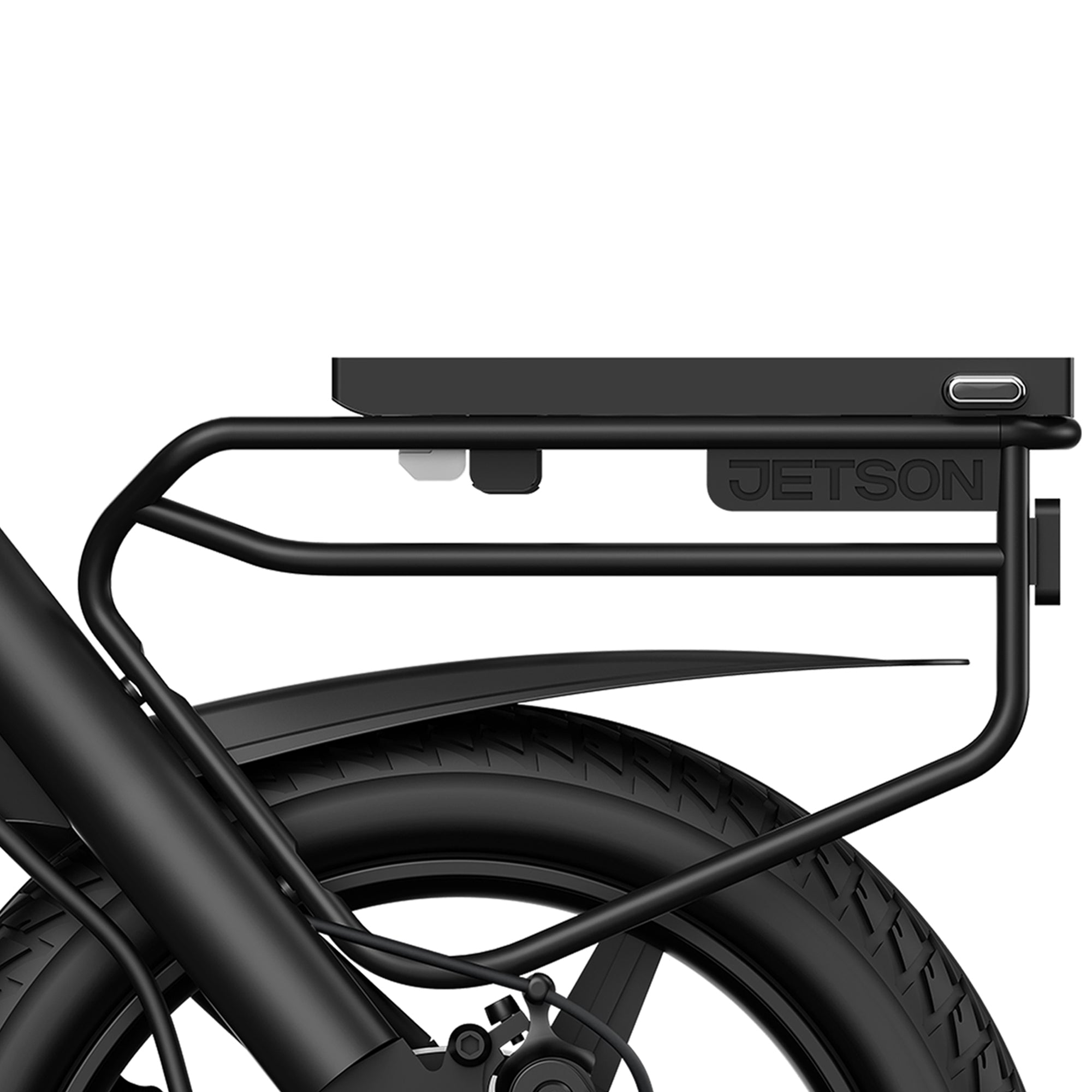 Jetson Axle X Portable Folding Electric Bike with Pneumatic 12" Tires, Black
