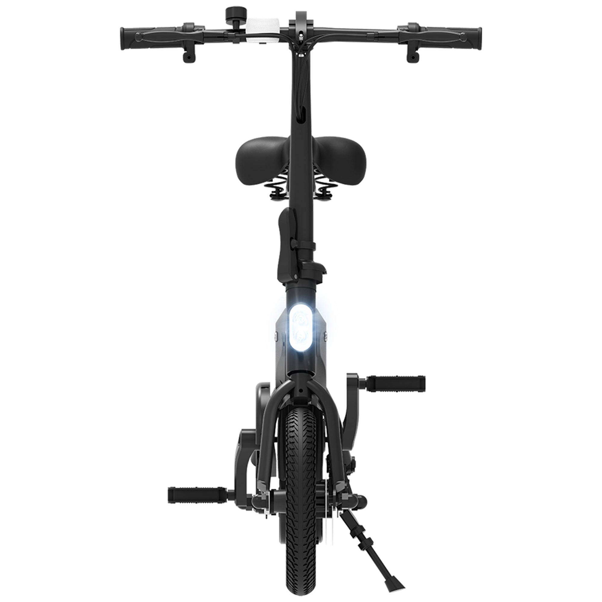 Jetson Axle X Portable Folding Electric Bike with Pneumatic 12" Tires, Black