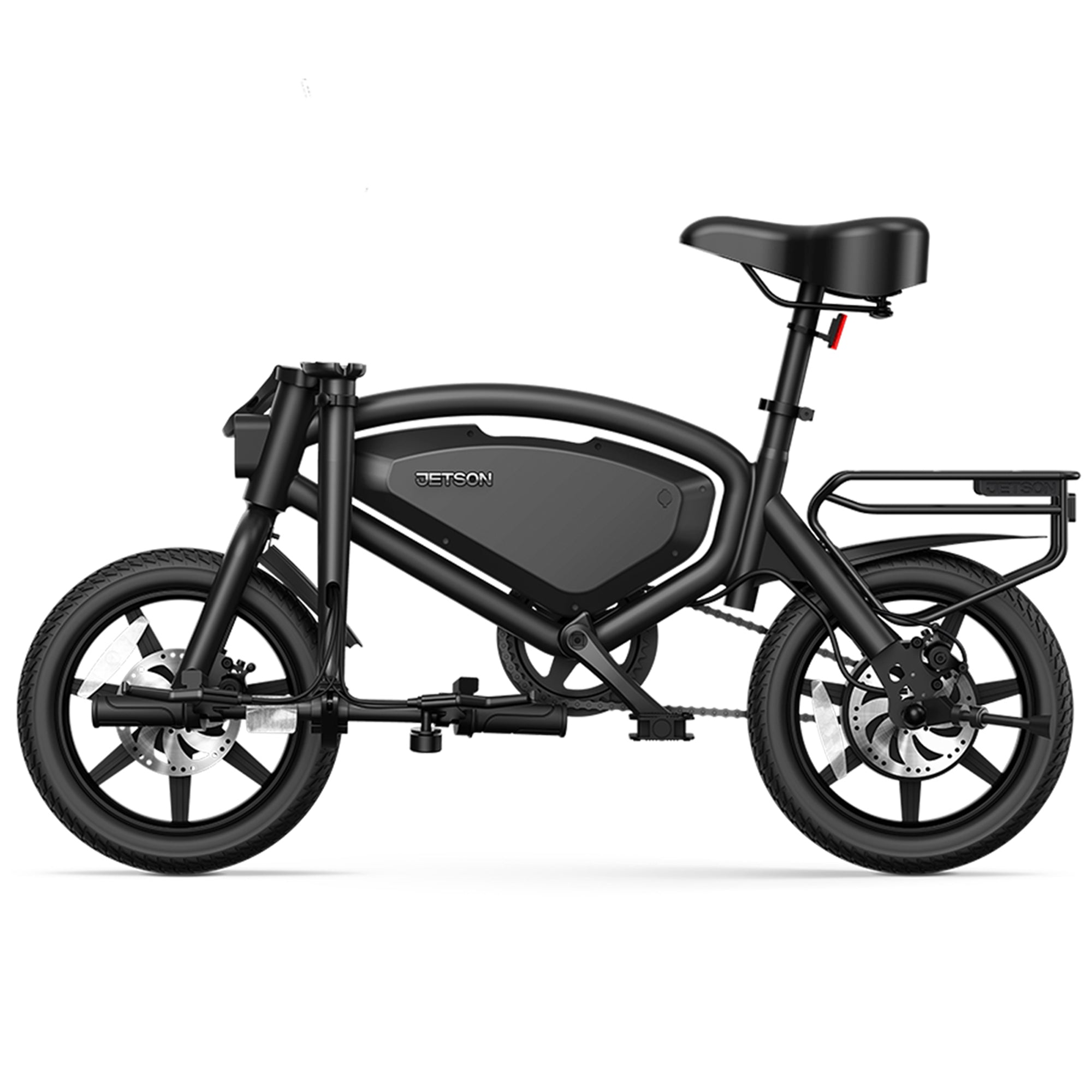 Jetson Axle X Portable Folding Electric Bike with Pneumatic 12" Tires, Black