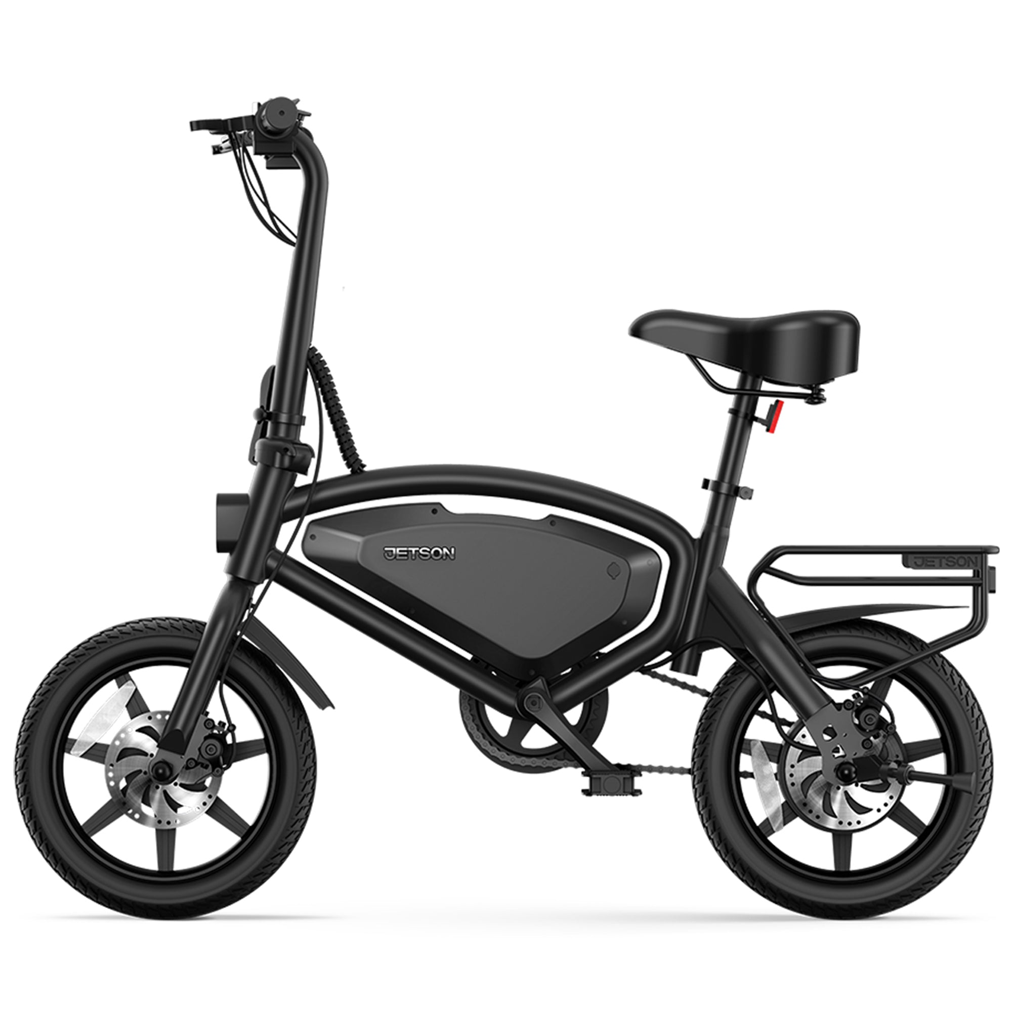 Jetson Axle X Portable Folding Electric Bike with Pneumatic 12" Tires, Black