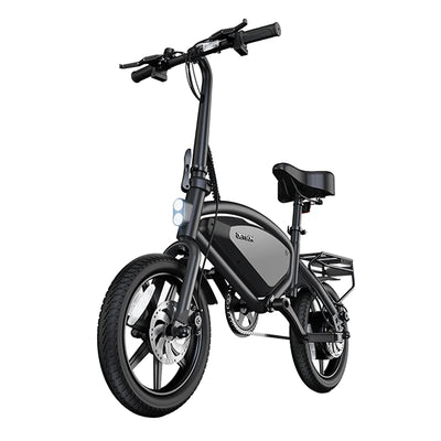 Jetson Axle X Portable Folding Electric Bike with Pneumatic 12" Tires, Black - VMInnovations