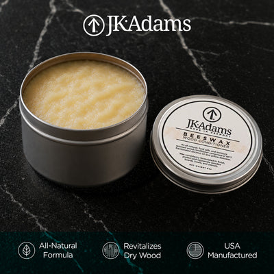 J.K. Adams Bees Wax Conditioner for Cutting Boards and Butcher Block Countertops