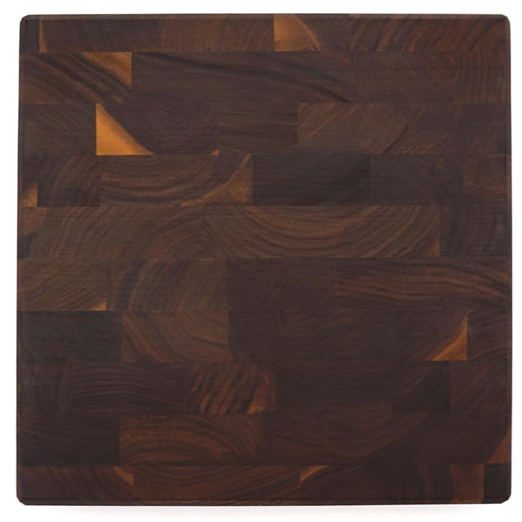 J.K. Adams Professional Series End Grain Cutting Board, Walnut, 12" x 12" x 2" - VMInnovations