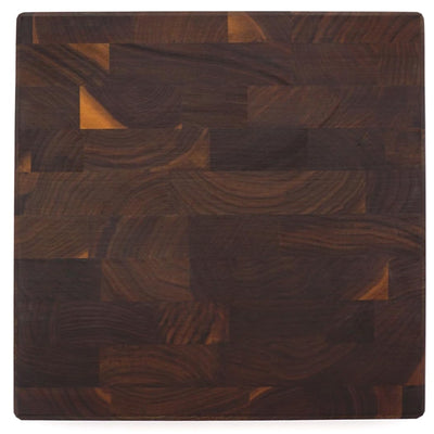 J.K. Adams Professional Series End Grain Cutting Board, Walnut, 12" x 12" x 2" - VMInnovations