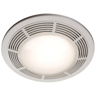 Broan-NuTone 750 Round Bathroom Fan and Light w Glass Lens, 100 CFM (For Parts)